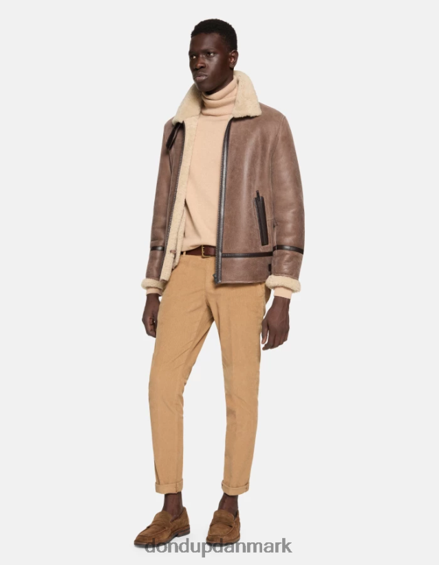 gaubert slim-fit fløjlsbukser Mænd 0XD0D0763 sand DONDUP beklædning