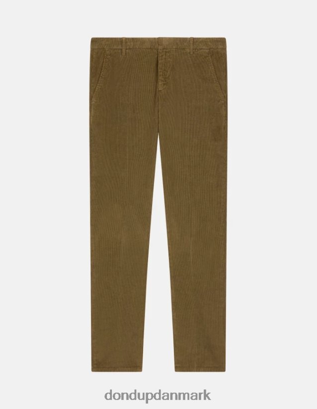 gaubert slim-fit fløjlsbukser Mænd 0XD0D0765 militærgrøn DONDUP beklædning