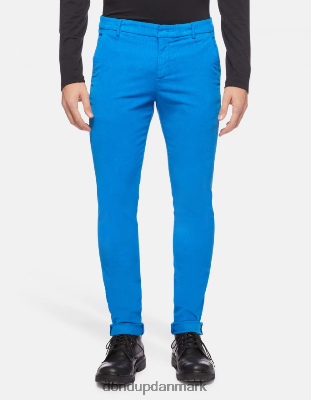 gaubert slim-fit fløjlsbukser Mænd 0XD0D0766 turkis DONDUP beklædning