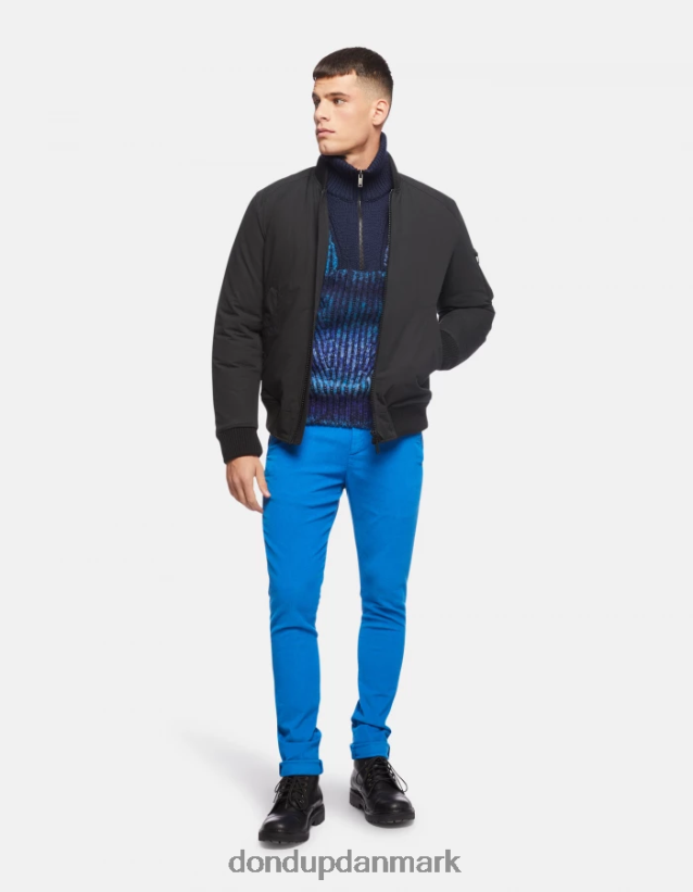 gaubert slim-fit fløjlsbukser Mænd 0XD0D0766 turkis DONDUP beklædning