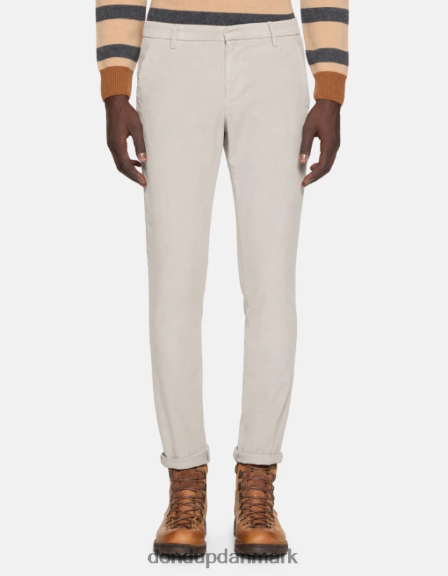 gaubert slim-fit fløjlsbukser Mænd 0XD0D0768 lysegrå DONDUP beklædning