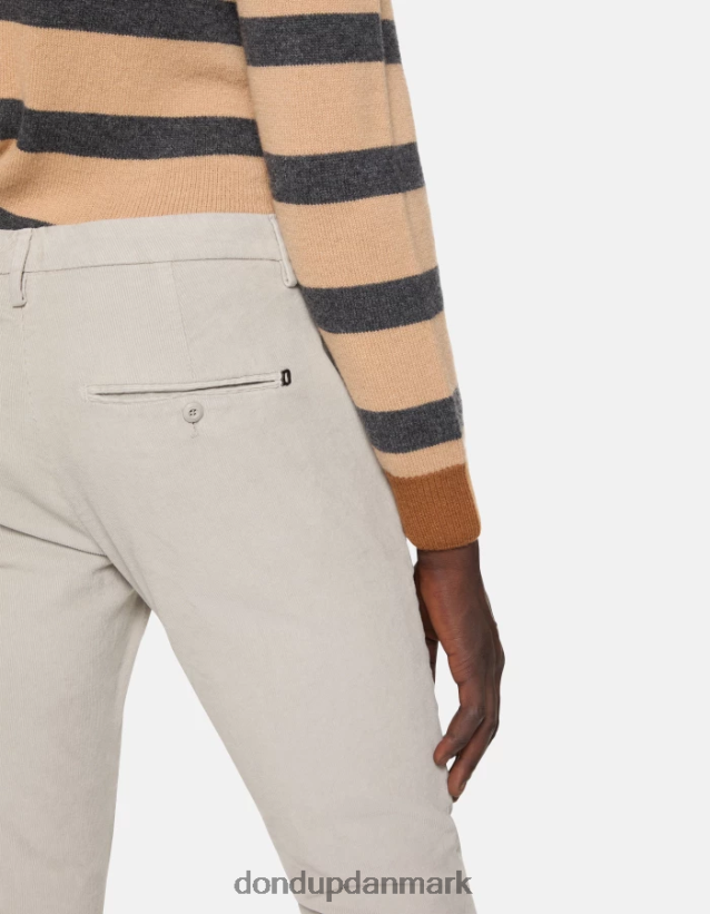 gaubert slim-fit fløjlsbukser Mænd 0XD0D0768 lysegrå DONDUP beklædning