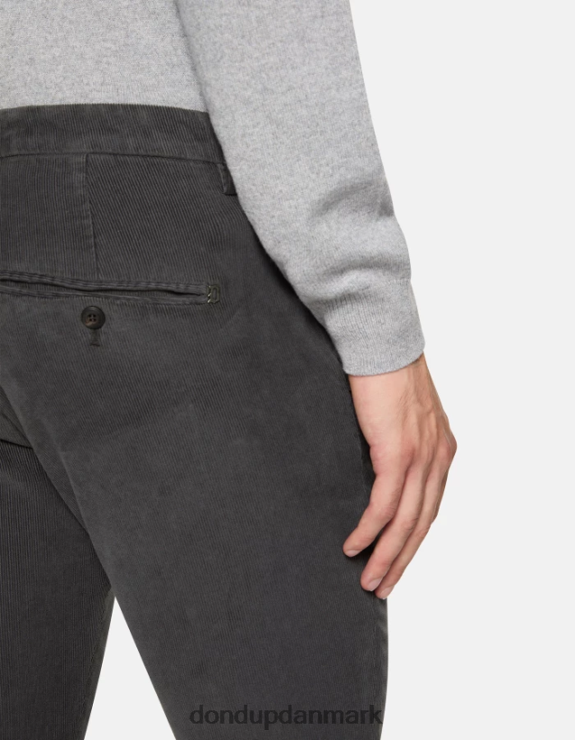 gaubert slim-fit fløjlsbukser Mænd 0XD0D0769 fumo DONDUP beklædning