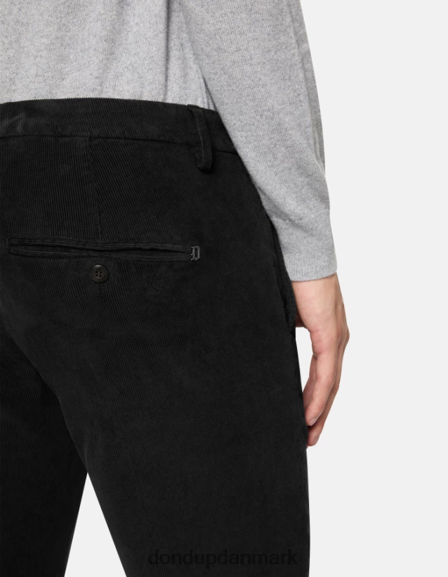 gaubert slim-fit fløjlsbukser Mænd 0XD0D0770 sort DONDUP beklædning