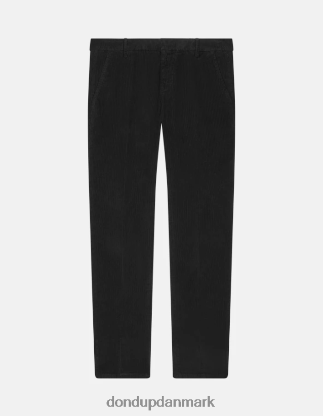 gaubert slim-fit fløjlsbukser Mænd 0XD0D0770 sort DONDUP beklædning