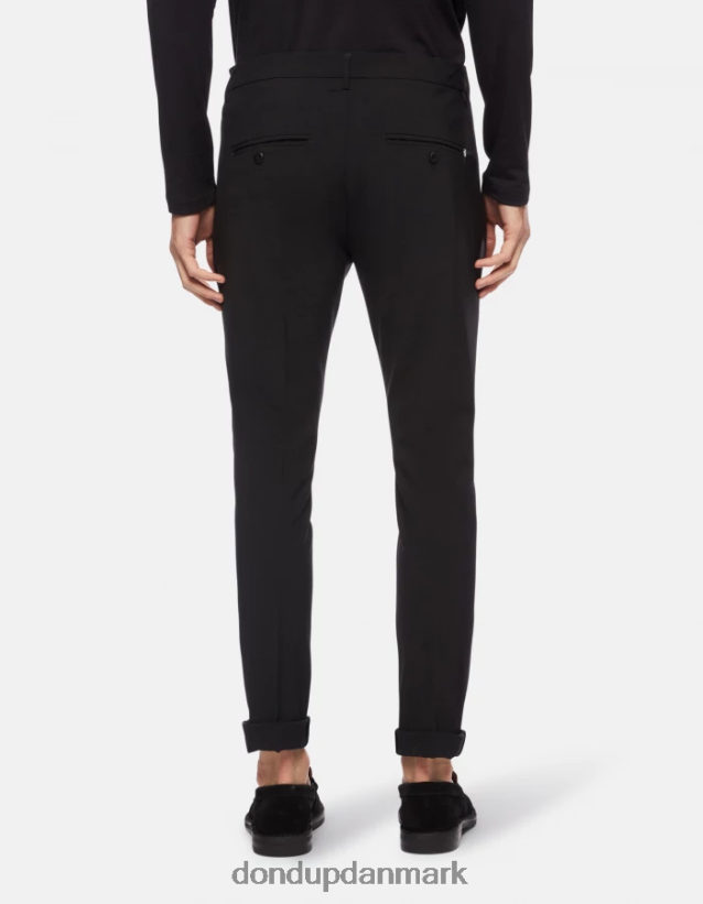 gaubert slim-fit uldbukser Mænd 0XD0D0705 sort DONDUP beklædning
