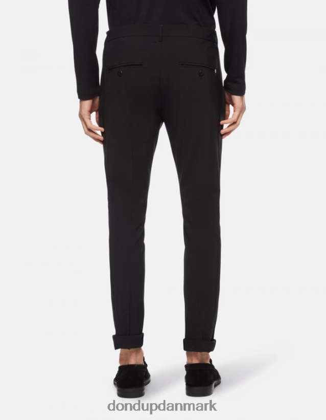 gaubert slim-fit uldbukser Mænd 0XD0D0740 sort DONDUP beklædning
