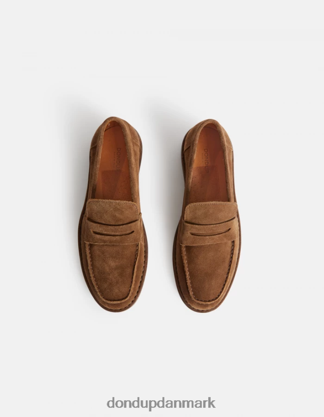 loafers i splitlæder Mænd 0XD0D0972 kaki DONDUP tilbehør