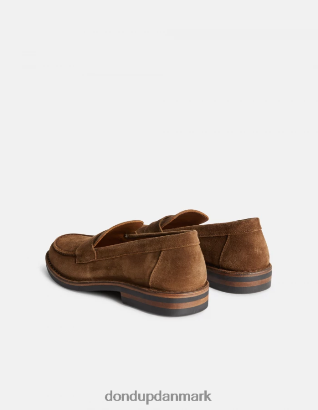 loafers i splitlæder Mænd 0XD0D0972 kaki DONDUP tilbehør