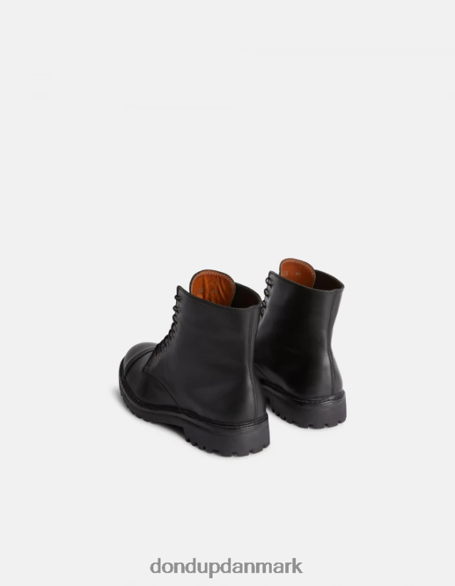 kampstøvler af kalveskind Mænd 0XD0D0977 sort DONDUP fodtøj