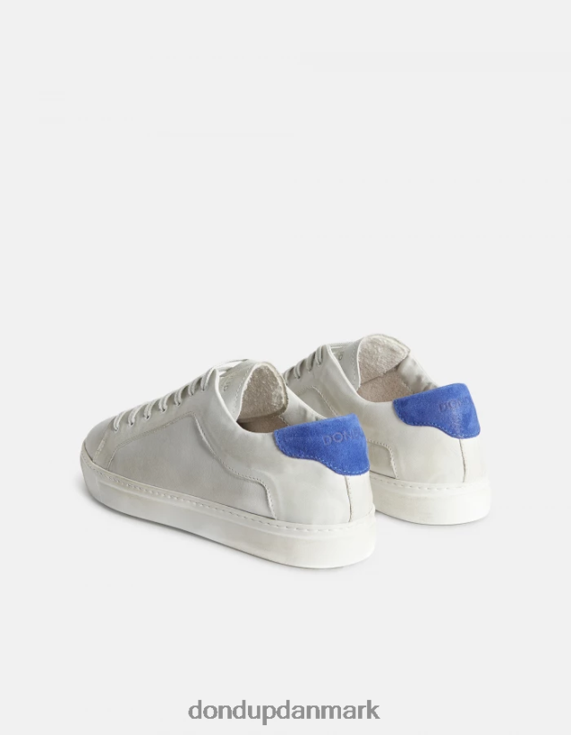 sneakers i antikke læder Mænd 0XD0D0978 hvid & blå DONDUP fodtøj