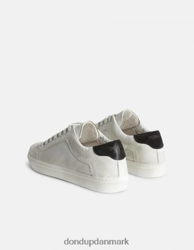 sneakers i antikke læder Mænd 0XD0D0980 hvid sort DONDUP fodtøj
