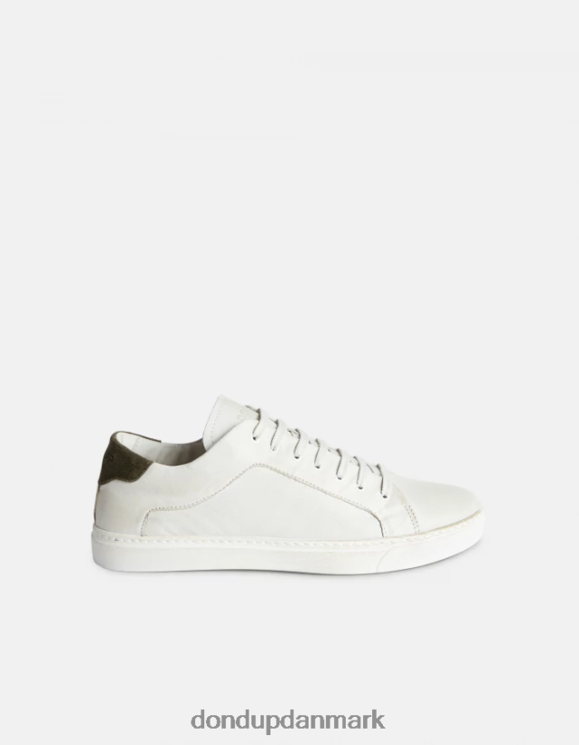 sneakers i antikke læder Mænd 0XD0D0983 hvid & grøn DONDUP fodtøj