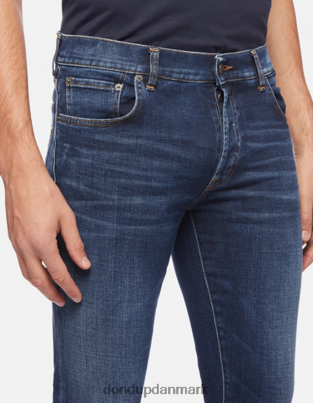 hans regular-fit jeans i stretchdenim Mænd 0XD0D0600 blå DONDUP beklædning