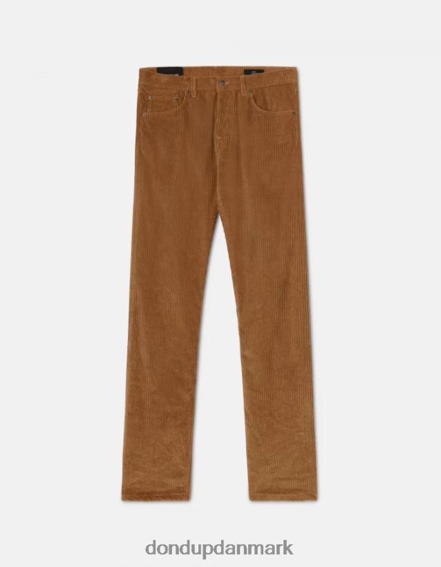 icon regular fit 34-tommer fløjlsbukser Mænd 0XD0D0558 kanel DONDUP beklædning