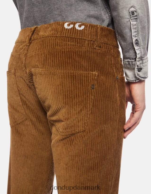 icon regular fit 34-tommer fløjlsbukser Mænd 0XD0D0558 kanel DONDUP beklædning