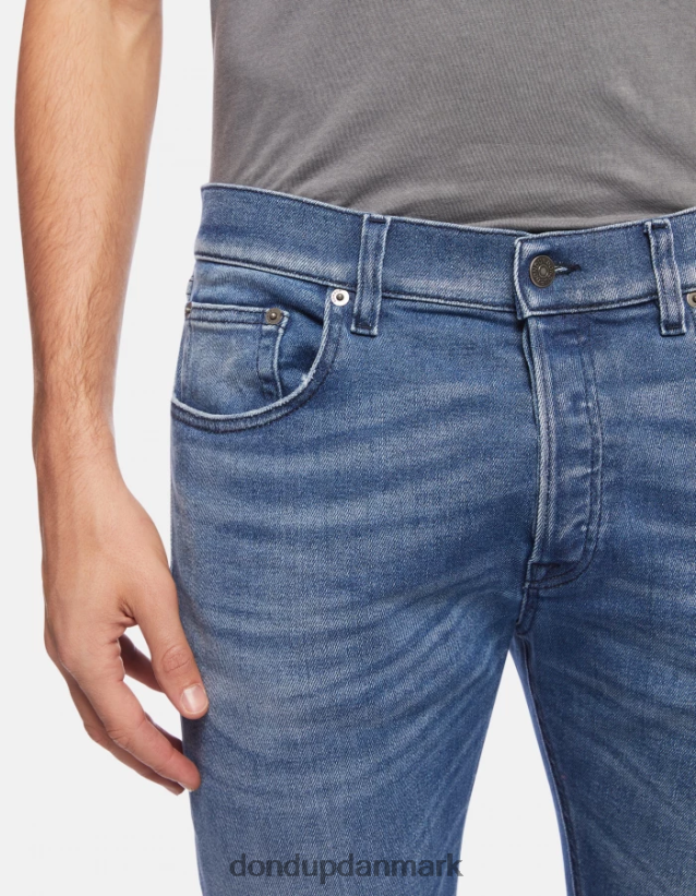 ikon denimjeans med regular fit stretch Mænd 0XD0D0628 blå DONDUP beklædning