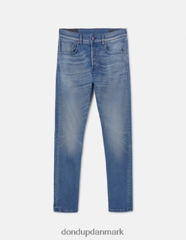 ikon denimjeans med regular fit stretch Mænd 0XD0D0628 blå DONDUP beklædning