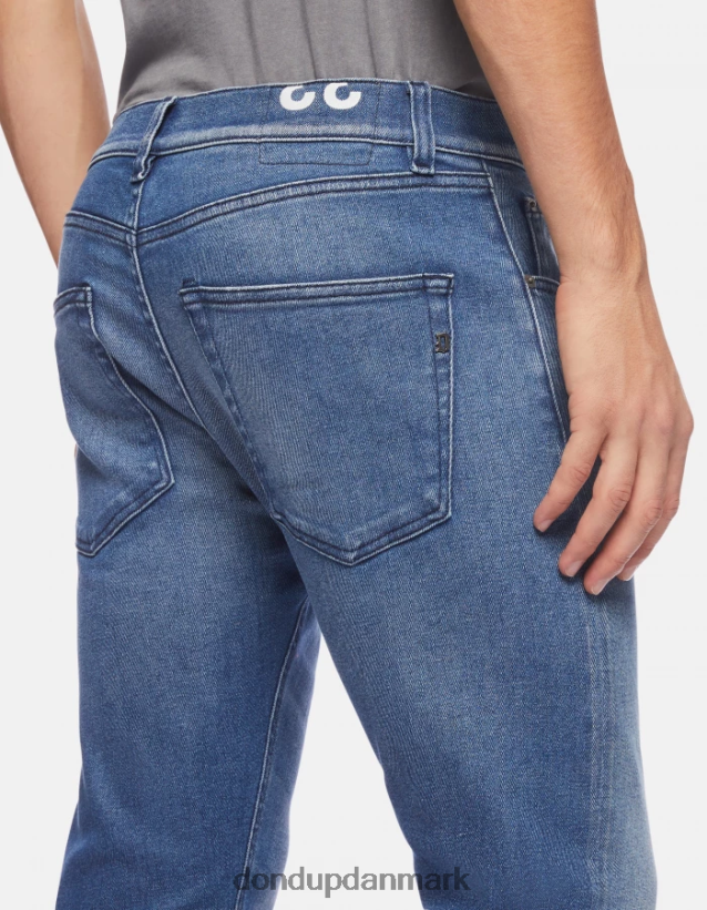 ikon denimjeans med regular fit stretch Mænd 0XD0D0628 blå DONDUP beklædning