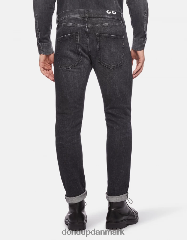ikon denimjeans med regular fit stretch Mænd 0XD0D0641 sort DONDUP beklædning
