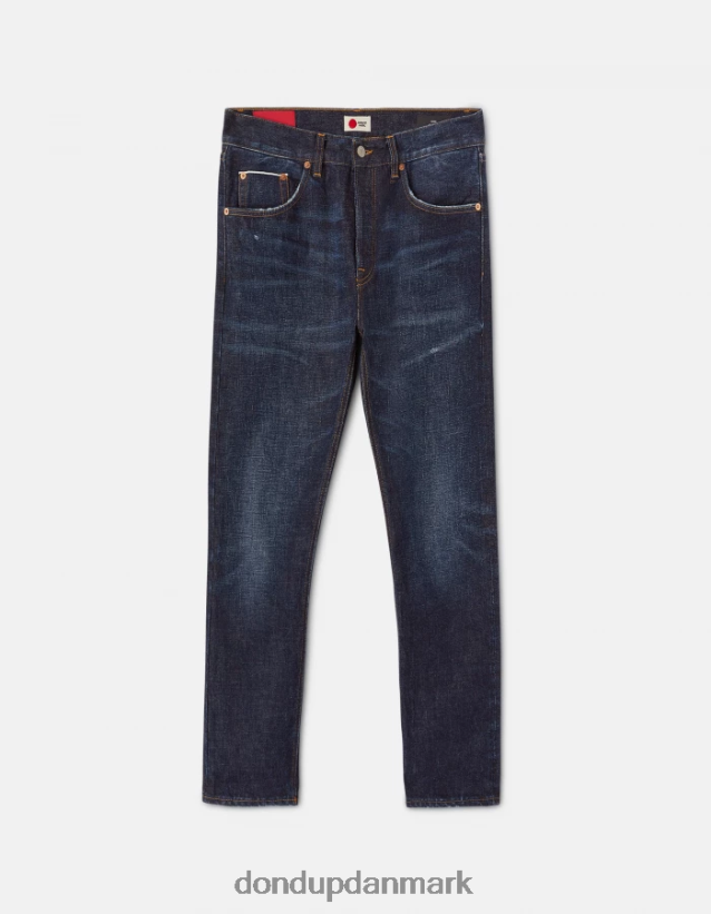 ikon jeans med regulær pasform i stiv denim med kant Mænd 0XD0D0633 blå DONDUP beklædning