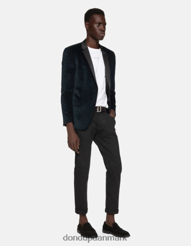 ikon jeans med regulær pasform i strækbar denim Mænd 0XD0D0581 sort DONDUP beklædning