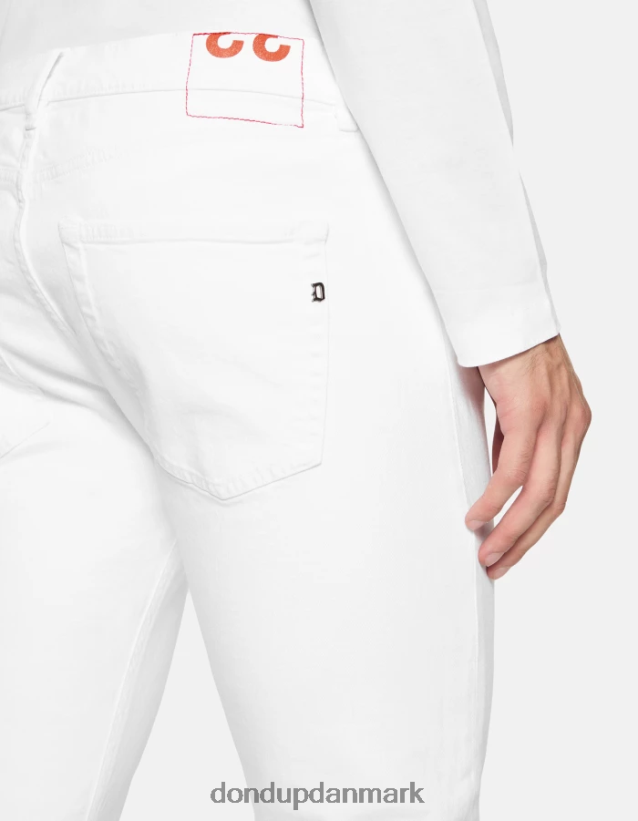 ikon jeans med regulær pasform i strækbar denim Mænd 0XD0D0582 hvid DONDUP beklædning