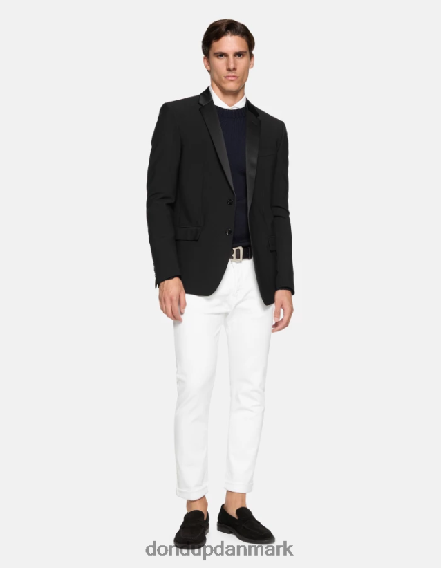 ikon jeans med regulær pasform i strækbar denim Mænd 0XD0D0582 hvid DONDUP beklædning