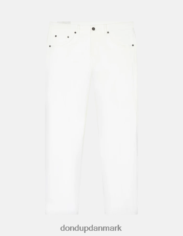ikon jeans med regulær pasform i strækbar denim Mænd 0XD0D0582 hvid DONDUP beklædning