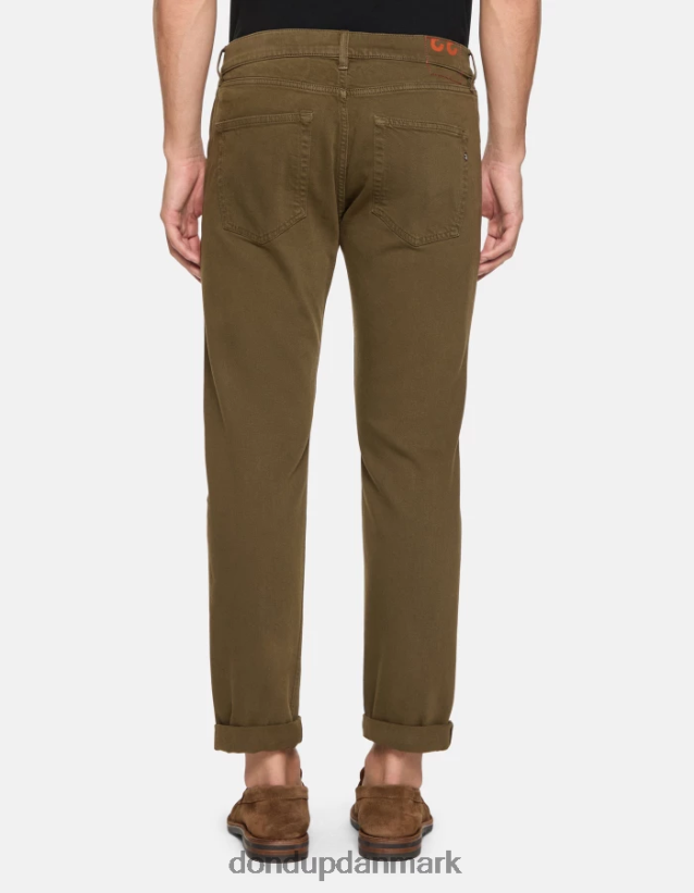ikon jeans med regulær pasform i strækbar denim Mænd 0XD0D0583 militærgrøn DONDUP beklædning