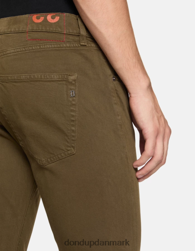 ikon jeans med regulær pasform i strækbar denim Mænd 0XD0D0583 militærgrøn DONDUP beklædning