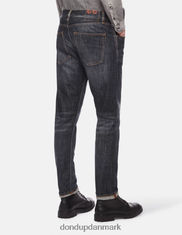 ikon regular fit stive denim jeans Mænd 0XD0D0605 blå DONDUP beklædning