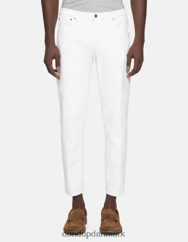 Brighton carrot-fit jeans i bull stretch denim Mænd 0XD0D0589 hvid DONDUP beklædning