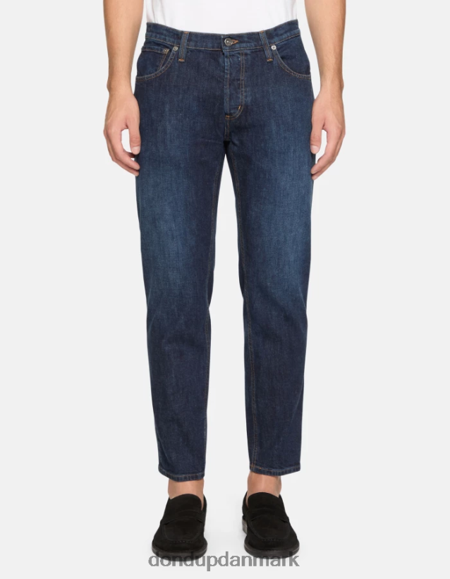 Brighton carrot-fit stretch denim jeans Mænd 0XD0D0566 blå DONDUP beklædning