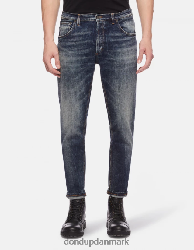 Brighton carrot-fit stretch denim jeans Mænd 0XD0D0658 blå DONDUP beklædning