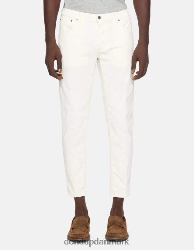 Brighton fløjlsbukser i gulerodspasform Mænd 0XD0D0568 alabastro DONDUP beklædning