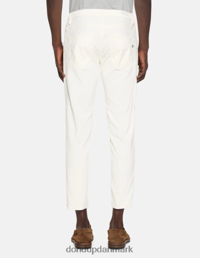 Brighton fløjlsbukser i gulerodspasform Mænd 0XD0D0568 alabastro DONDUP beklædning