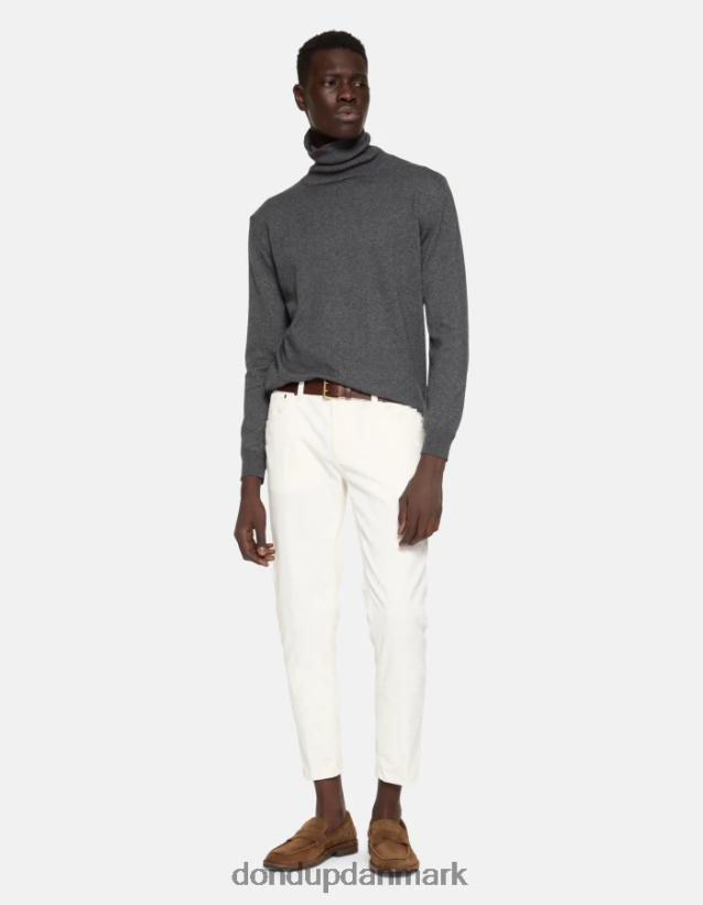 Brighton fløjlsbukser i gulerodspasform Mænd 0XD0D0568 alabastro DONDUP beklædning