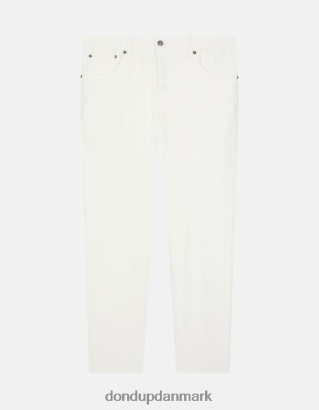 Brighton fløjlsbukser i gulerodspasform Mænd 0XD0D0568 alabastro DONDUP beklædning