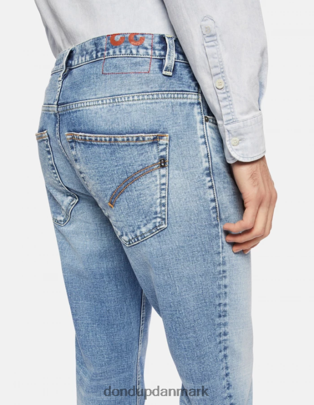 Brighton gulerodspasform stive denim jeans Mænd 0XD0D0652 blå DONDUP beklædning