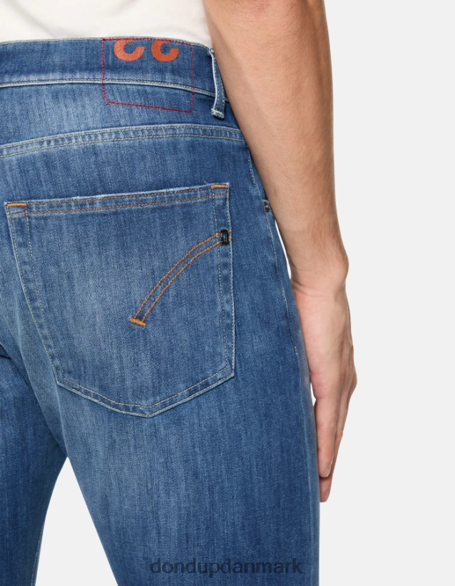 dian carrot-fit 34-tommer jeans i stretch-denim Mænd 0XD0D0577 blå DONDUP beklædning