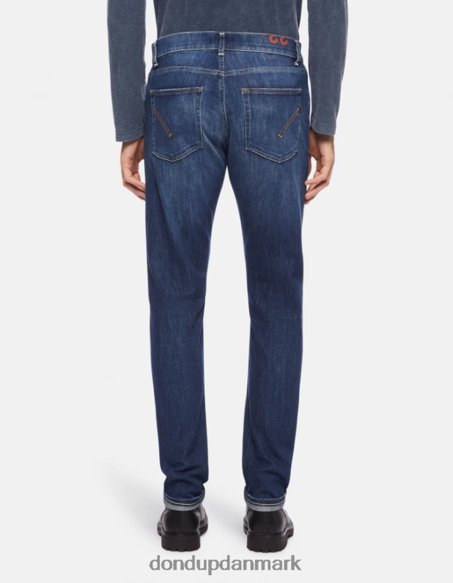 dian carrot-fit 34-tommer jeans i stretch-denim Mænd 0XD0D0654 blå DONDUP beklædning