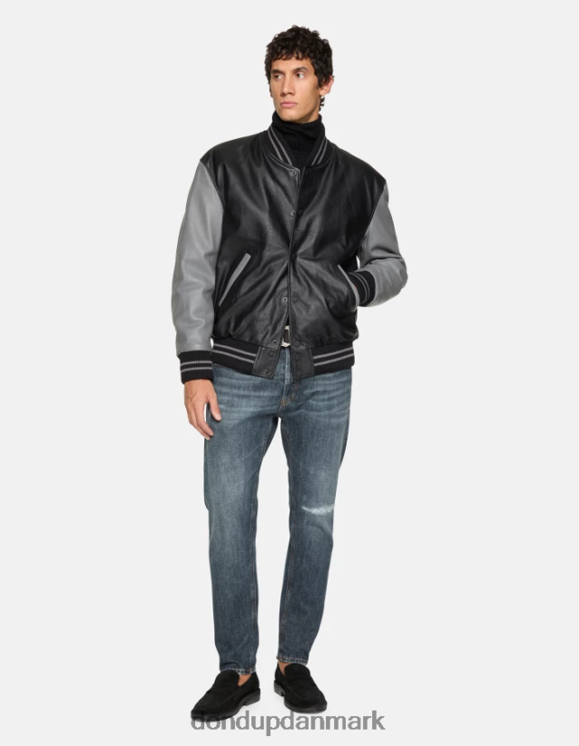 dian carrot-fit jeans i stiv denim Mænd 0XD0D0607 blå DONDUP beklædning