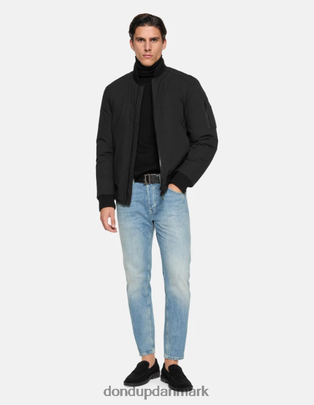 dian carrot-fit jeans i stiv denim Mænd 0XD0D0612 blå DONDUP beklædning