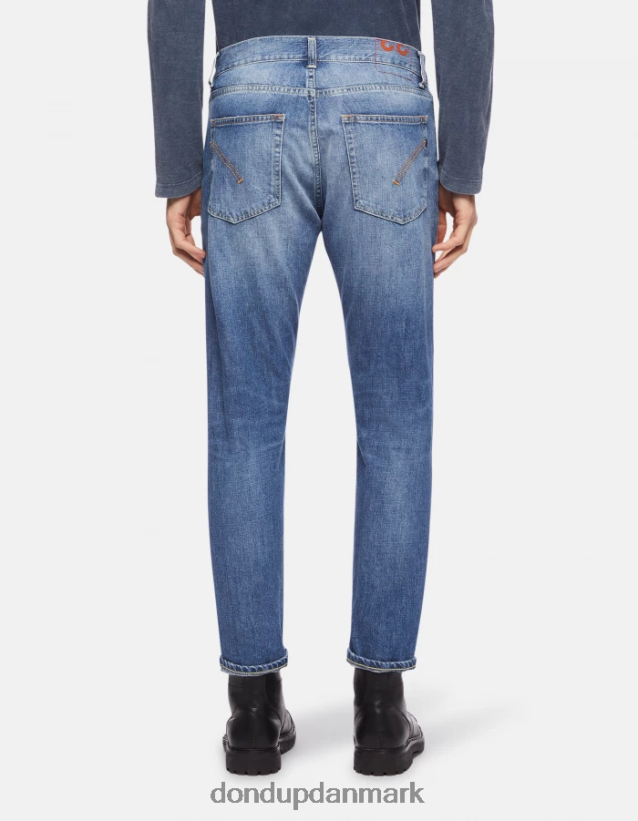 dian carrot-fit jeans i stiv denim Mænd 0XD0D0653 blå DONDUP beklædning