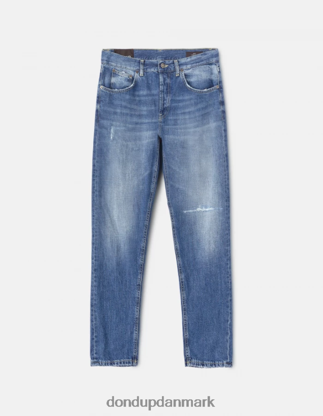 dian carrot-fit jeans i stiv denim Mænd 0XD0D0653 blå DONDUP beklædning