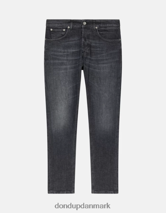 dian carrot-fit jeans i stretchdenim Mænd 0XD0D0555 sort DONDUP beklædning