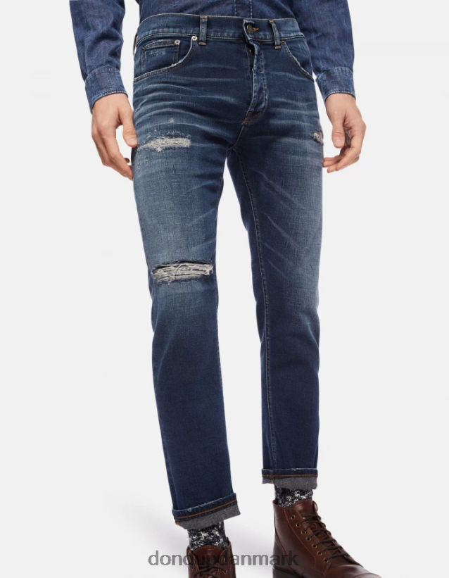 dian carrot-fit jeans i stretchdenim Mænd 0XD0D0634 blå DONDUP beklædning