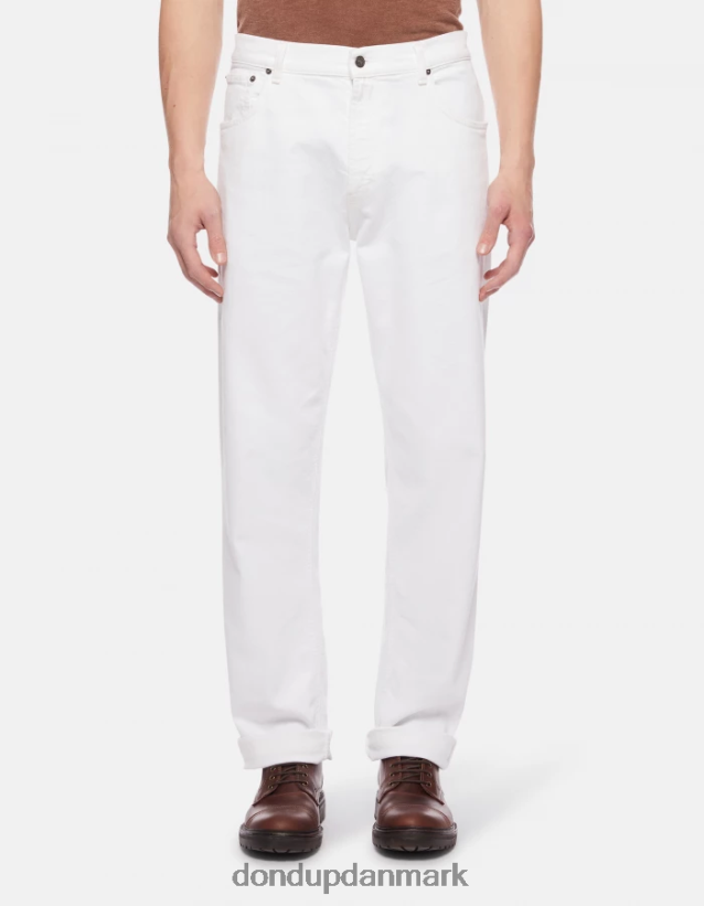 ervin loose-fit 34-tommer jeans i bull stretch denim Mænd 0XD0D0585 hvid DONDUP beklædning