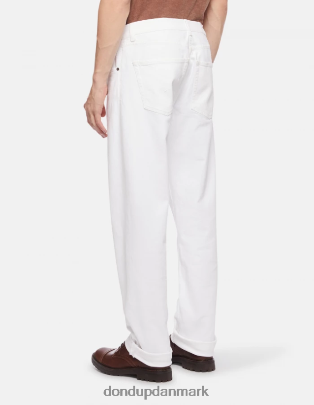 ervin loose-fit 34-tommer jeans i bull stretch denim Mænd 0XD0D0585 hvid DONDUP beklædning